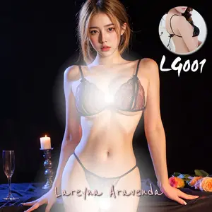 [BAYAR DITEMPAT] Set Bra + G String Bahan Lace LG001 BAJU TIDUR PEREMPUAN WANITA