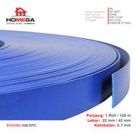 Gambar HOMEGA PVC Edging- Pelapis Meja PVC - Tekstur Royal Blue - Ukuran 22 mm / 42 mm - Kemasan 1 Roll / 100 m - Ukuran 22 mm dari Homega Indonesia Kota Administrasi Jakarta Barat 3 Tokopedia