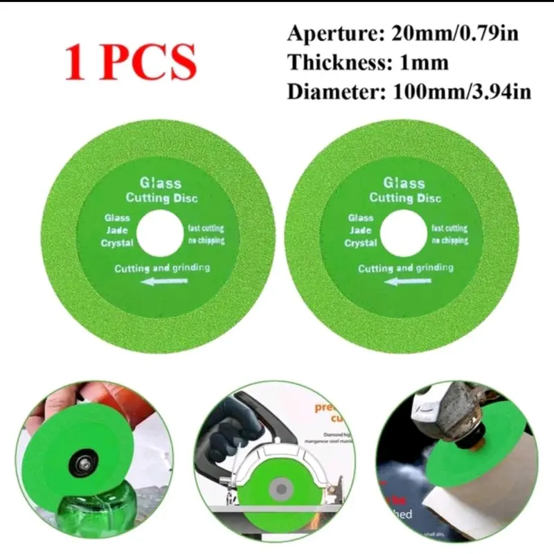_MATA GERINDA HIJAU POLOS KACA/KERAMIK/MARMER CUTTING DISC DIAMOND SAW BLADE 4