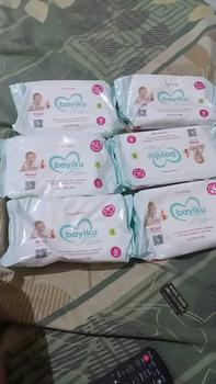 Product Review of [ PAKET 6 PCS ] TISSUE BASAH WETKINS BABY PINK DAN BLUE 50 SHEET 50 LEMBAR from s**a 0