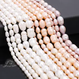 10 Butir Mutiara Asli Air Tawar Kualitas A │ Bikin Kalung & Gelang Mewah Sendiri │ Anti Imitasi!