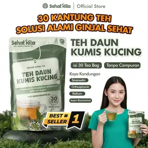 TEH HERBAL Teh Daun Kumis Kucing organik Isi 30 Tea bag teh Herbal JSR- 30 Tea bag minuman