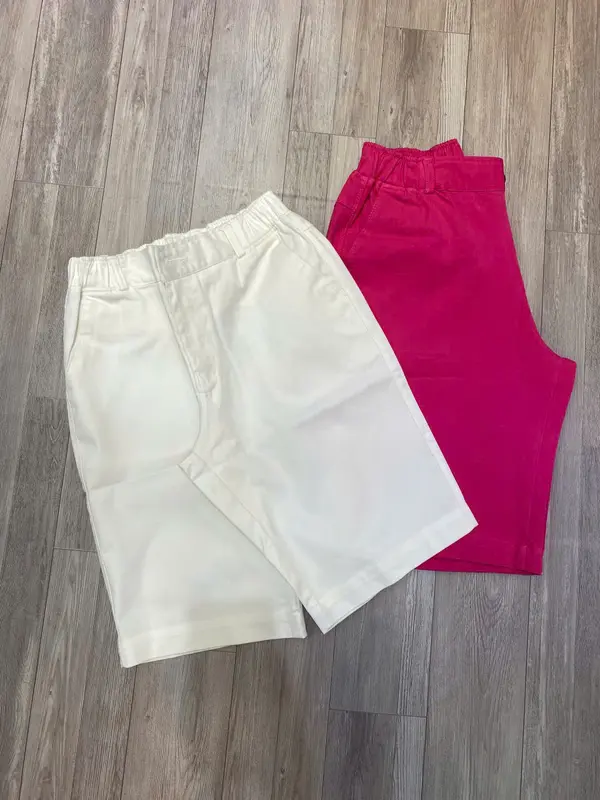 Quần ngố Nữ - Chất kaki co giãn -form ôm lưng thun ở sau dễ mặc Women 4