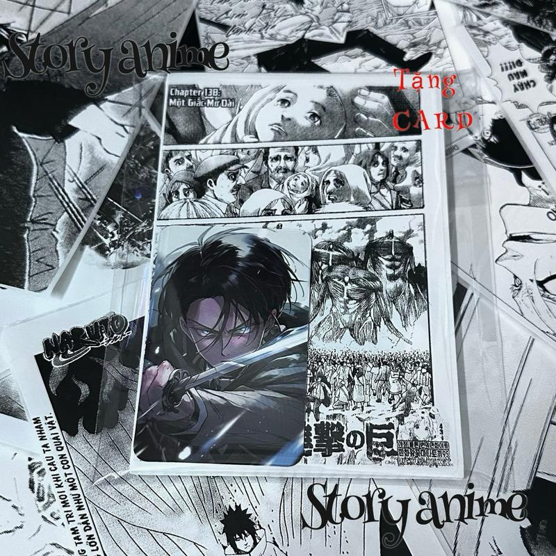 Set 50/100/200 Tờ Giấy Dán Tường Anime Manga Wall Đen Trắng Có Keo Trang Trí…