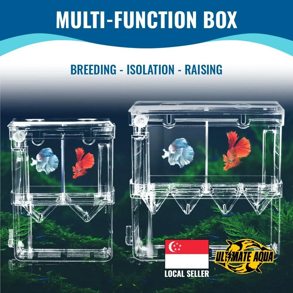 YEE Guppy Breeding Box, Aquarium Acrylic Multifunctional Incubator, Isolation Box For Small & Big Fish aquarium fish