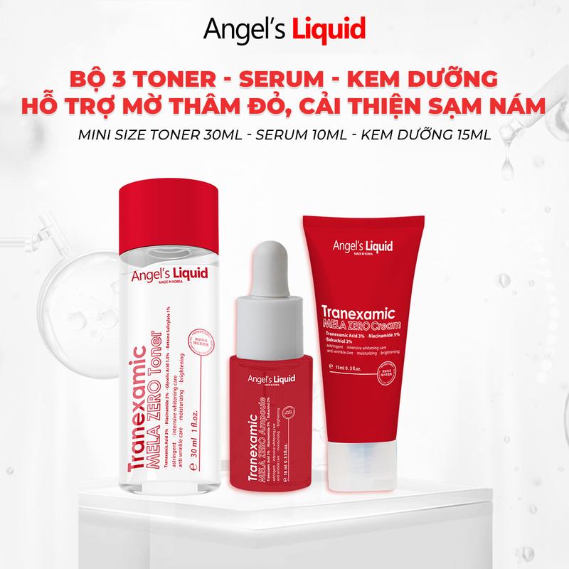 [DEAL 149K] Bộ 3 Toner Serum và Kem dưỡng Tranexamic Acid Cải thiện thâm nám (MINI SIZE)