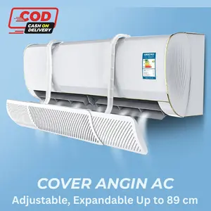 Cover AC Talang AC Adjustable Penahan Hembusan Angin AC dengan Lubang Kecil Expandable Hingga 89 cm
