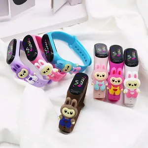 Jam tangan anak LED karakter labubu lucu unik
