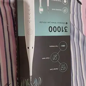 Smart Ultrasonic Sikat Gigi Elektrik IPX6 Waterproof Pembersih Karang Plak Gigi 2 in 1 ABS Stainless Steel USB Charging 500mAh Baterai