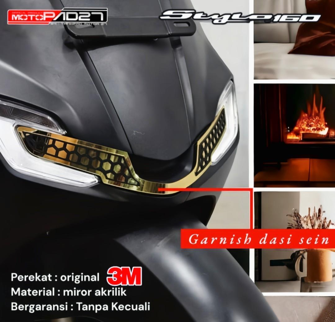 aksesoris GARNISH HONDA STYLO 160 akrilik premium Motor
