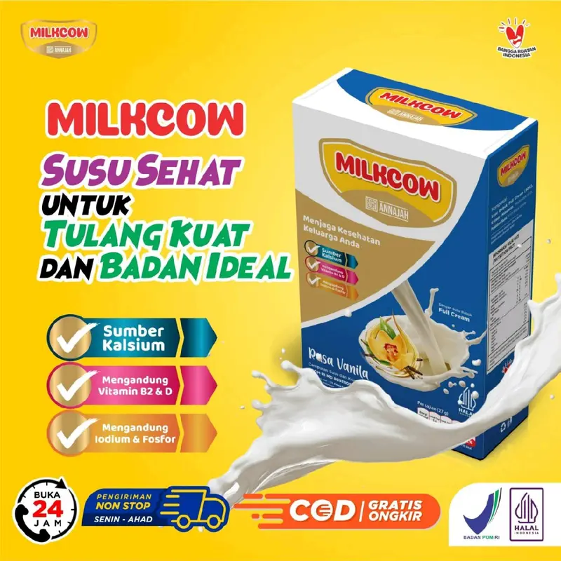 Milkcow Susu Bubuk Fullcream 500 Gram untuk Anak dan Dewasa | Minuman Dairy Milk 1