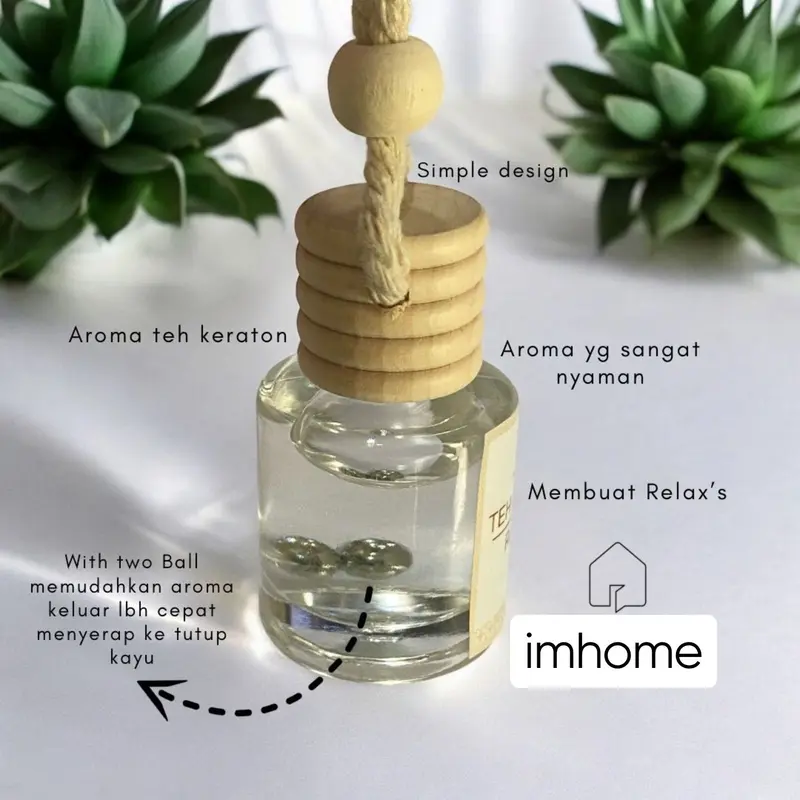Pengharum Ruangan TEH KERATON | ROYAL TEA Parfum Mobil pewangi Kamar mandi kipas angin Tahan lama aroma harum lembut tidak buat pusing dan mual ada refill hemat murah farfum parpum farpum car air freshner Dahlia aromatherapy Hijau 3