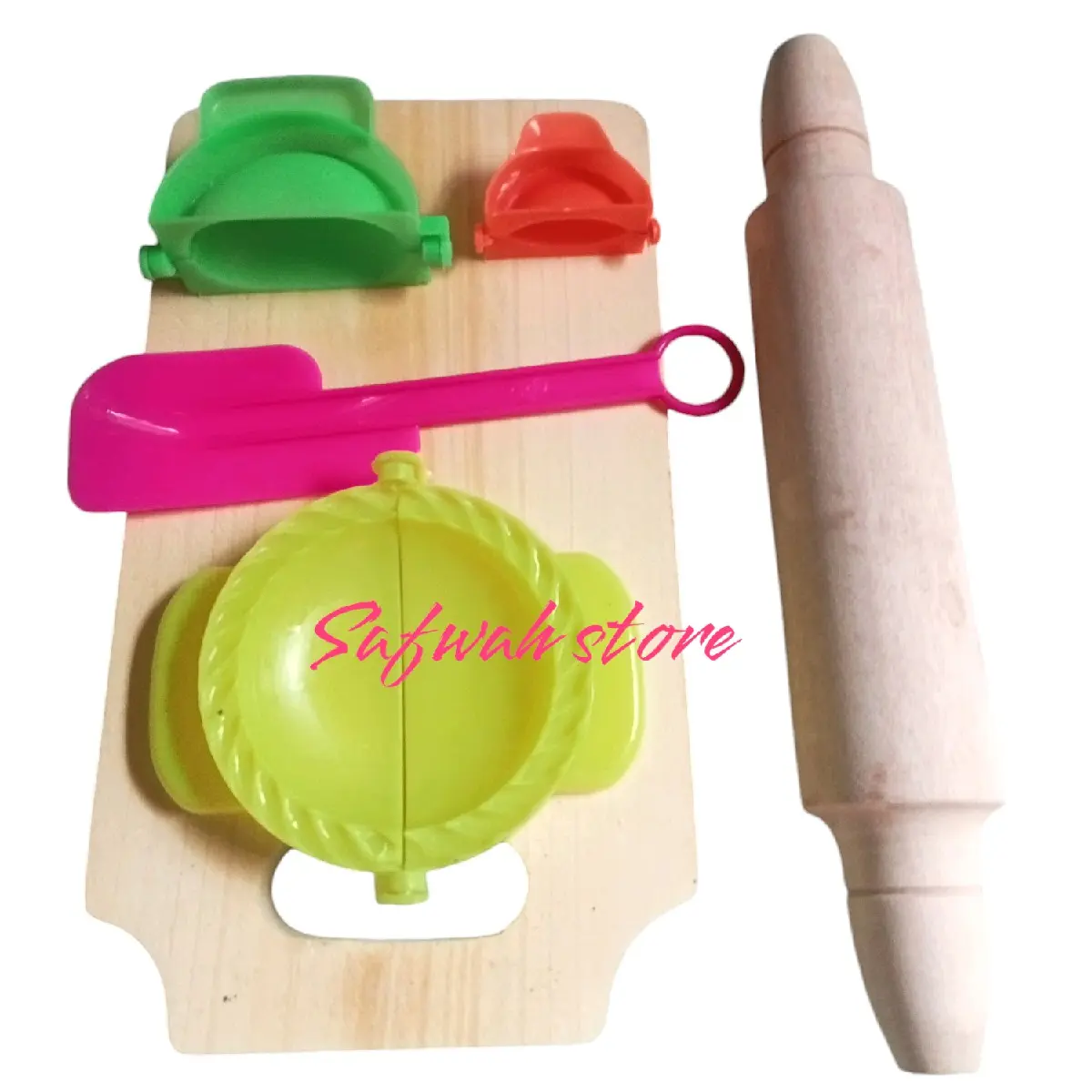 1 set talenan, cetakan pastel 3 ukuran & rolpin penggilas adonan bonus lemet
