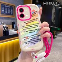 Gambar MHKEID Casing Hp untuk VIVO Y28 2024 Case Pola Teks Silikon Softcase kepulan krim Kesing Tali gantung Gelang Casing - Gaya1, VIVO Y28 2024 dari MHKEID MALL Kab. Tangerang 1 Tokopedia