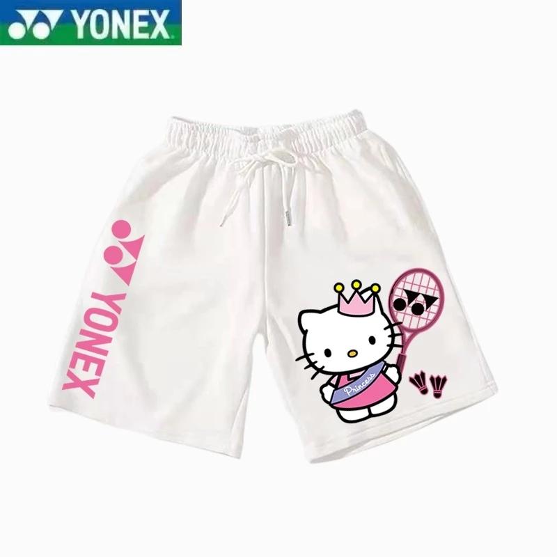 Quần Đùi Cầu Lông, Dòng Tennis Yonex, Dành Cho Nam Và Nữ, In Hình Hoạt Hình, Thích Hợp Để Tập Luyện Và Thể Thao, Nhanh Khô, Quần Đùi Thể Thao, Hàng Mới Về Mùa Hè 2024
