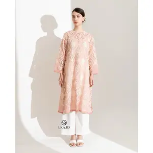 LKA.ID - Everly Tunik Embroidery Outer Wanita Terbaru Baju Brukat Kondangan Kekinian