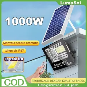 【Bebas biaya kirim】1000/600/500/200/100/50W Lampu Tenaga Surya solar light lampu led lampu panel surya outdoor lampu tenaga surya Pengiriman 24 jam Garansi 10 tahun