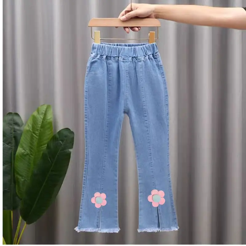 Celana Jeans Anak Perempuan Import Model Terbaru dengan Motif Lucu dan Bordir 3D Celana Cutbray Fashion 2