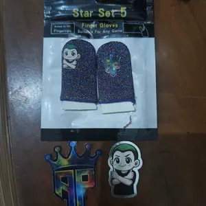 Sarung Jempol Gaming V4 Premium | Aksesoris Gamer | Cocok Free Fire Mobile Legends PUBG COD Mobile Blood Strike HOK Roblox | Gratis Sticker + Sensi | Aksesoris Fashion, Aksesoris Kustom, Perhiasan Tubuh