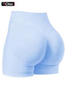 Shorts deportivos de cintura alta para mujer, cómodos y transpirables de alta elasticidad, shorts ajustados, shorts de gimnasio, ropa deportiva para uso interior y exterior