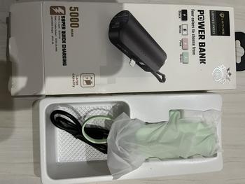 Product Review of LENYES PX023 5000mAh Mini Powerbank 2 Conector Options With Stand Of Power Bank from V**b 1