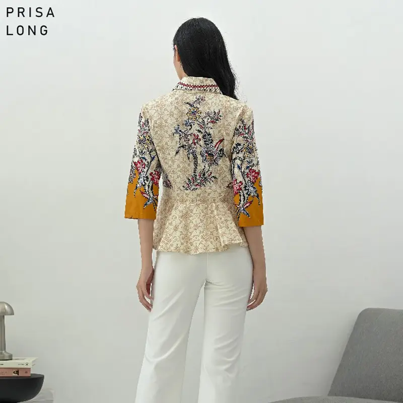 Evercloth Prisa Blouse Wanita Atasan Wanita Blouse Kutubaru Batik 5
