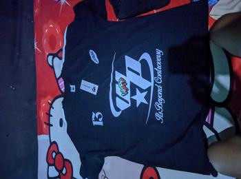 Product Review of Boxy Fit Crop T-shirt Oversize Pria Dewasa Woopie Project Hitam Stripe Katun 20s 200gsm Lembut | Atasan Kaos Skena Oblong Santai Motif Keren Baju Distro Cowok Lengan Pendek from u**7 0