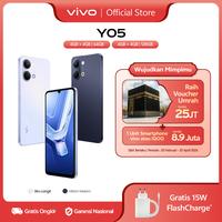 Gambar vivo Y05 - Desain Premium, 6500mAh Tahan 3 Hari, IP65 Tahan Hujan, Tahan Banting Ekstrem, Origin OS Performa Lancar, Layar Ultra Tenang 1200nits dari vivo Indonesia Kab. Tangerang 1 Tokopedia