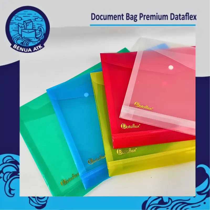 Map Plastik Kancing / Document Bag Premium Dataflex [isi 12pcs] DF-7121 2