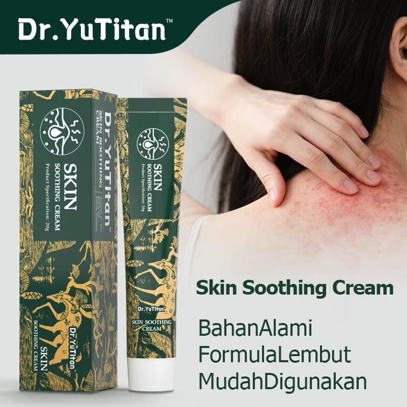 ￼Dr.YuTitan  Skin Soothing Cream  Krim Pereda Iritasi(Eksim/Dermatitis/Kulit memerah dan membengkak/Gatal-gatal/ Gejala alergi) Meredakan masalah kulit