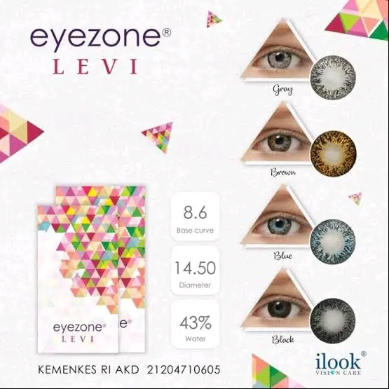 Soflen eyezone berdiameter 14 alat kecantikan mata Softlens