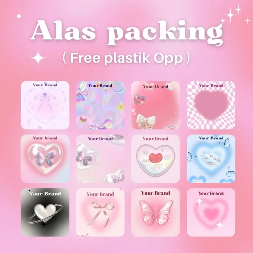 [isi 50pcs] Alas packing/Alas packing aksesoris/Alas packing custom/Alas packing olshop/ Alas packing Free plastik Opp
