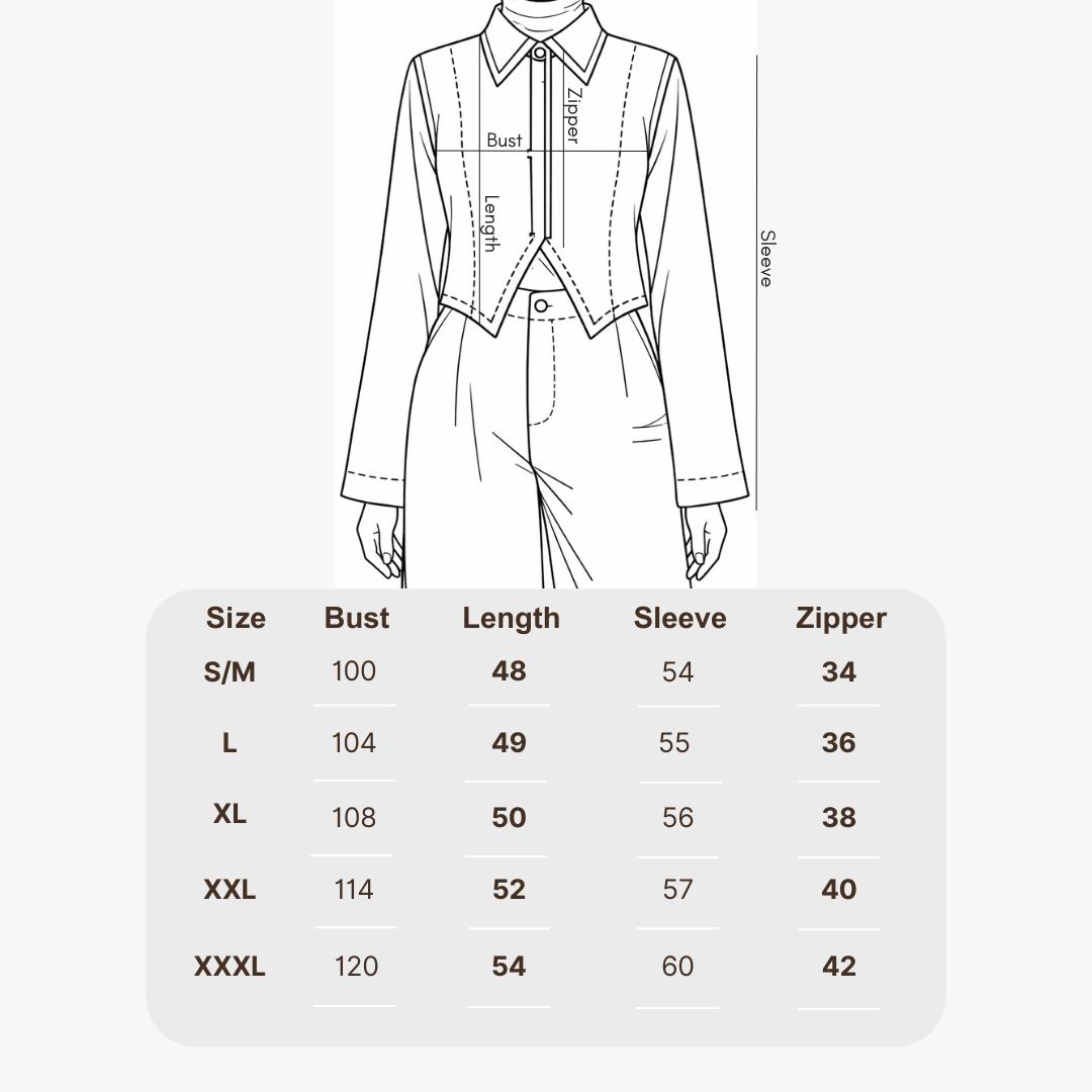 Veyn Livery - Catherine Outer Top Wanita Semiwool Premium Lengan Panjang Zipper Longsleeve Cardigan