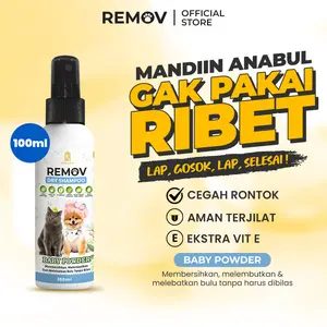 REMOV Pet Dry Shampoo Baby Powder 100 ML
