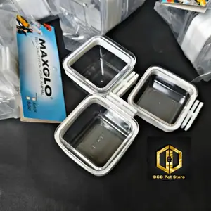 Cepuk pakan dan minum burung MAXGLOW tempat pakan dan minum Burung 1set isi 3pcs