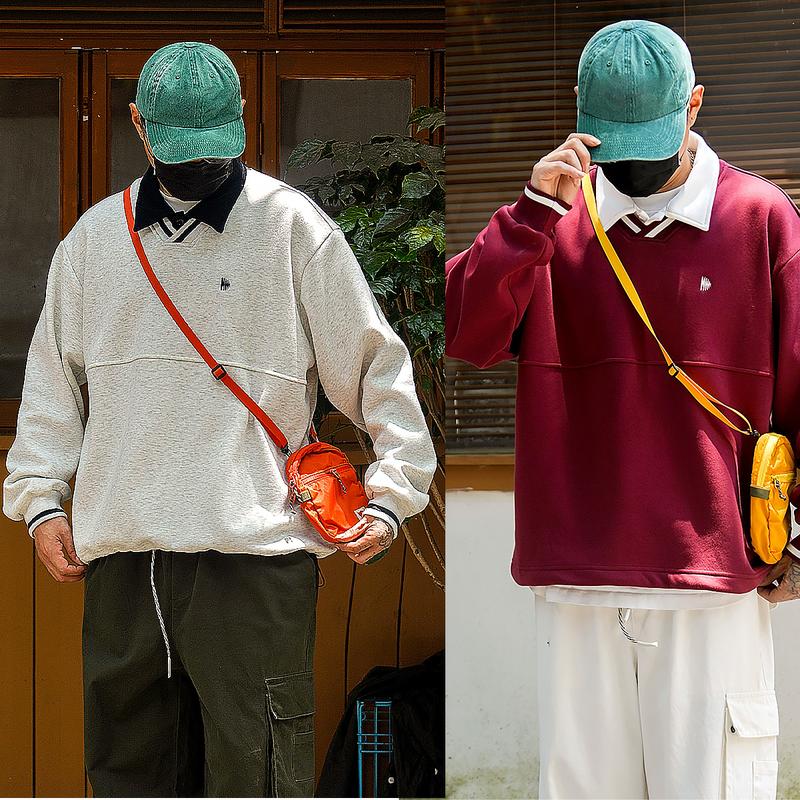 Áo sweater Nam Nữ chất 2 da Cotton cao cấp mịn bông mùa thu đông Form Rộng có cổ Unisex