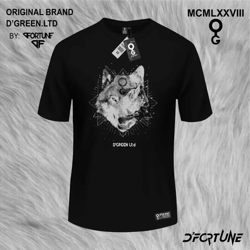 D`GREEN Tshirt Hitam Original Pria Wanita Motif ROBOT CAT- Kain Katun / Kaos Greenlight Original / Baju Kaos Ariel Noah terbaru terlaris 2