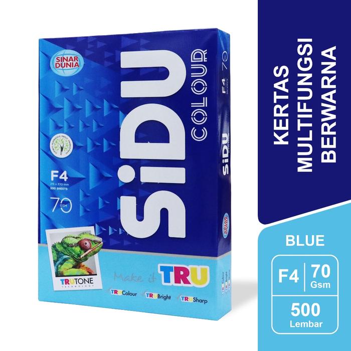 Gambar SiDU Kertas Fotocopy Warna Biru/Blue 70 GSM F4 1 RIM - SDU CLR 70 F4 180 dari Bantex Indonesia Kab. Bogor Tokopedia