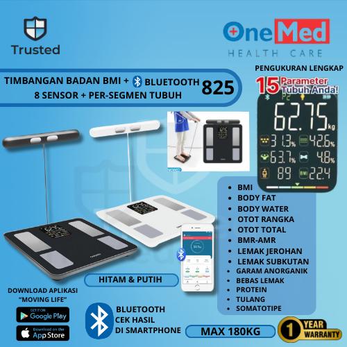 Jual [READY] Timbangan Digital Onemed 825 Body Fat BMI Android/iOS ...