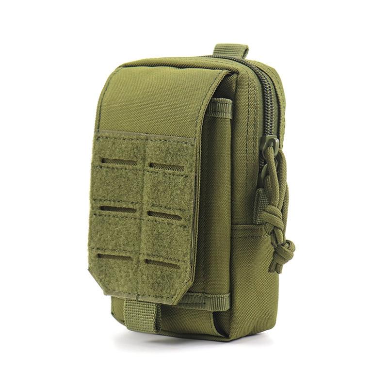 Product Introduction of Waist Bags Men's Outdoor Casual Waist Pack Coin Purse Mobile Phone Case nylon Work Waist Case Bag Army Military EDC Small Bag 9