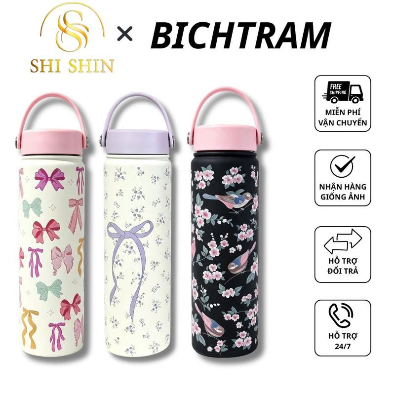 BICHTRAM DEAL 1K - Bình Giữ Nhiệt Inox 316 Cao Cấp 800ml Có Quai Xách – Giữ Nóng Giữ Lạnh, Thiết Kế Thời Trang