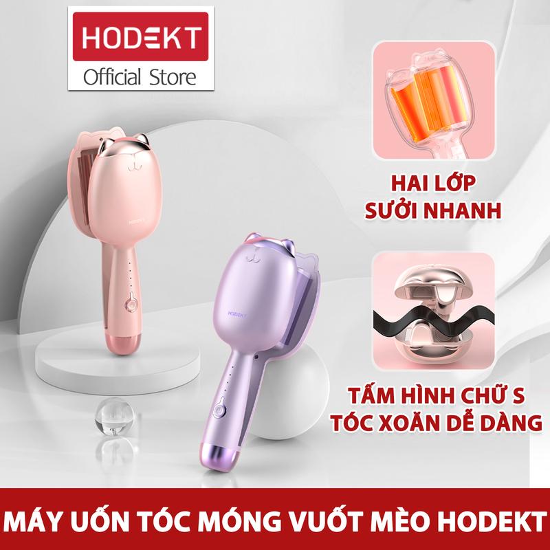  Máy Uốn Tóc Gợn Sóng HODEKT Máy Uốn Tóc Cầm Tay Làm Bằng Gốm Làm Nóng Nhanh Có Thể Điều Chỉnh Nhiệt Độ Để Uốn Tóc 