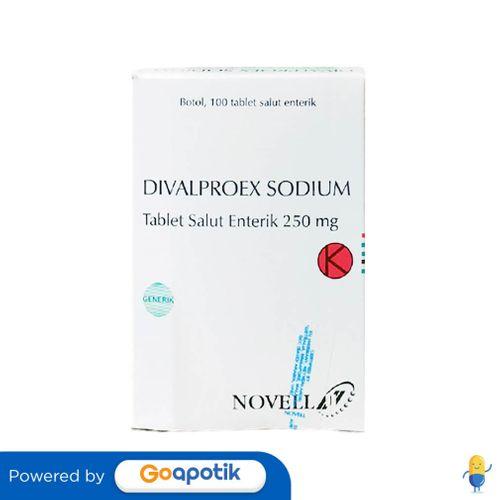 DIVALPROEX SODIUM NOVELL 250 MG BOTOL 100 TABLET