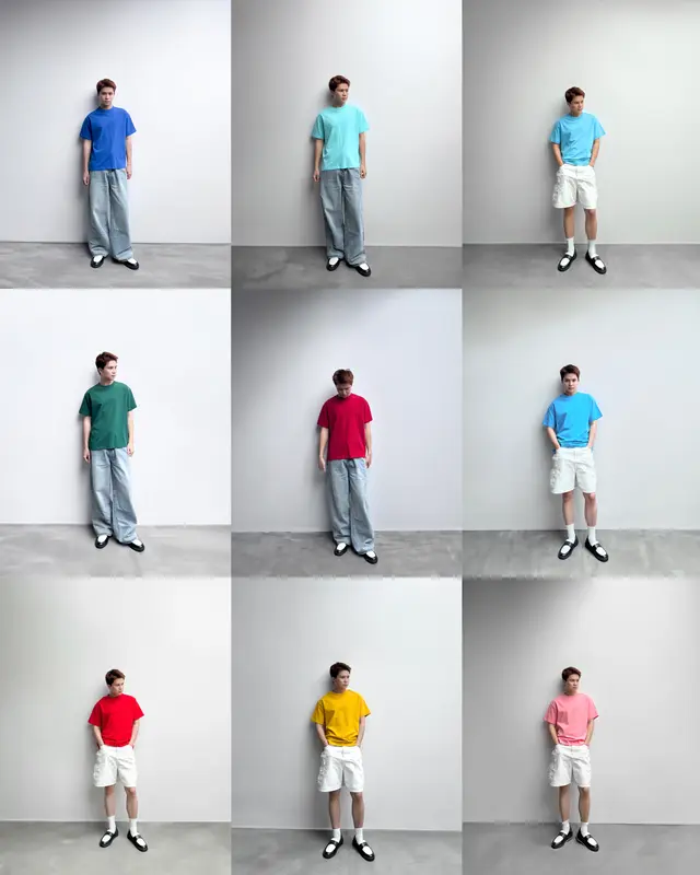 Áo thun trơn MME Basic form Boxy vải premium Cotton 5