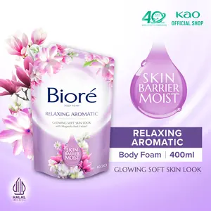 Biore Relaxing Aromatic 400ml Pouch Refill - Sabun Mandi Cair