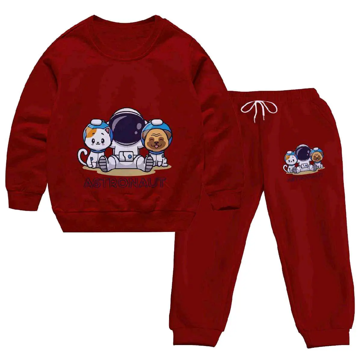 Stelan joger anak viral astronaut Karakter lucu Fashion Switer Parsel  Celana Baju Setelan Sweater