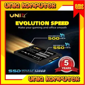 SSD 128GB UNIX SATA 5 Tahun Garansi Resmi