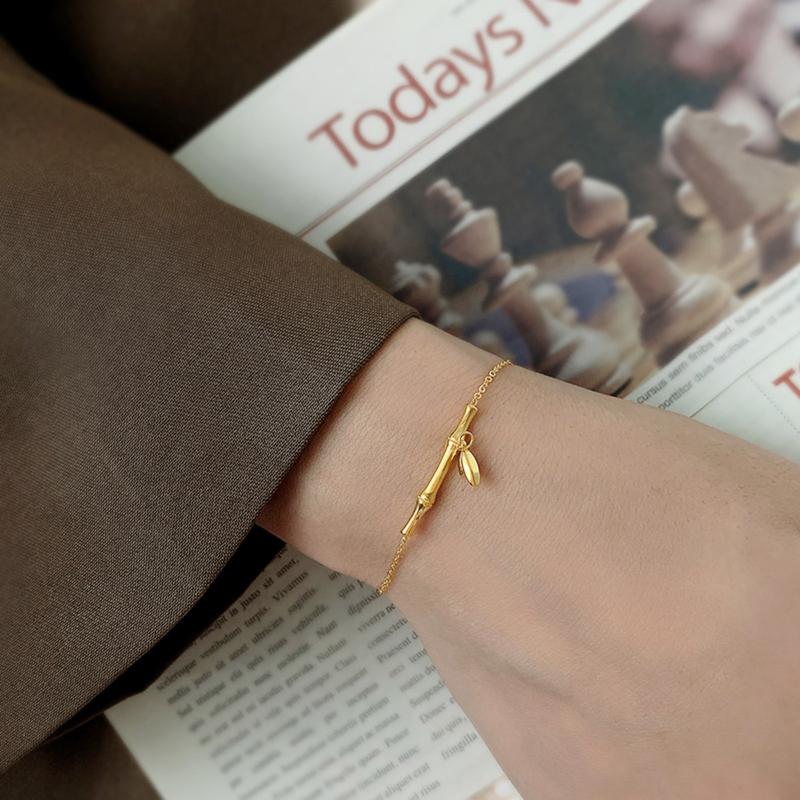 Product Introduction of 【 48 Styles】 Titanium Steel Gold Bracelet ,  Not Fade Bracelet for Women Stainless Bracelet Rose Gold Accessories 42