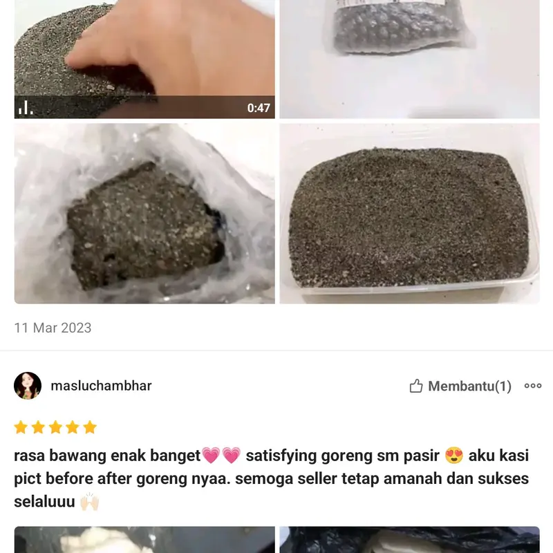 2KG Pasir sangrai bersih siap pakai goreng pasir pengganti minyak kemasan plastik 2KG ANTI KOLESTEROL 4