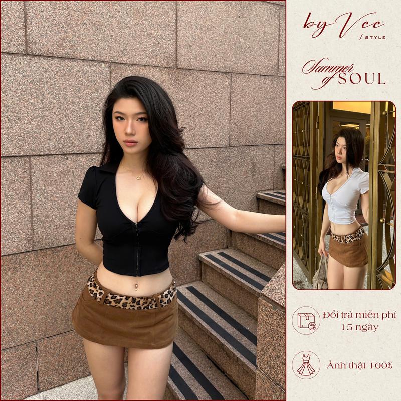 DEAL MỞ BÁN Áo thun móc cài Cela Top BYVEE STYLE phong cách gợi cảm quyến rũ
